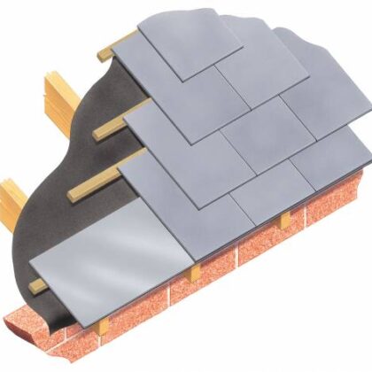 Type ECSC Eaves Continuous Slate Course Roofing - Cavity Trays