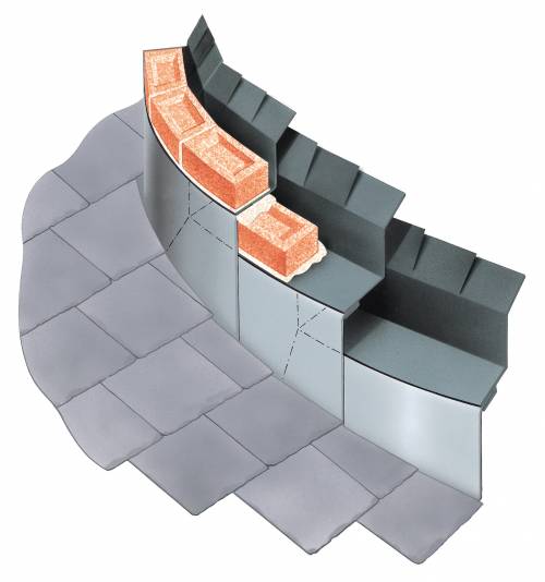Curved Cavitray - on plan Cavity Trays - Cavity Trays