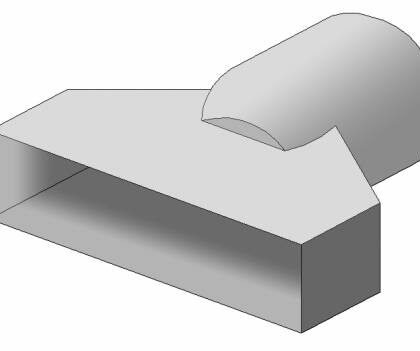 Cavibrick Rectangular to Round Converter Sleeve Ventilation - Cavity Trays